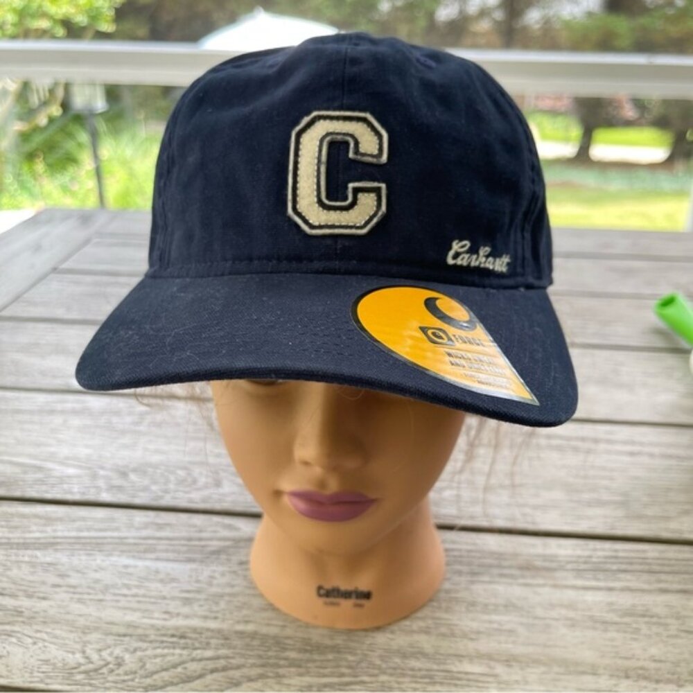 Carhartt Dark Blue Force Canvas C Patch Cap Hat NWT